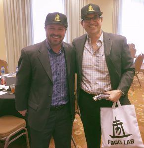 Brad Umansky (right) and Jerry Tessier visit Riverside Food Lab